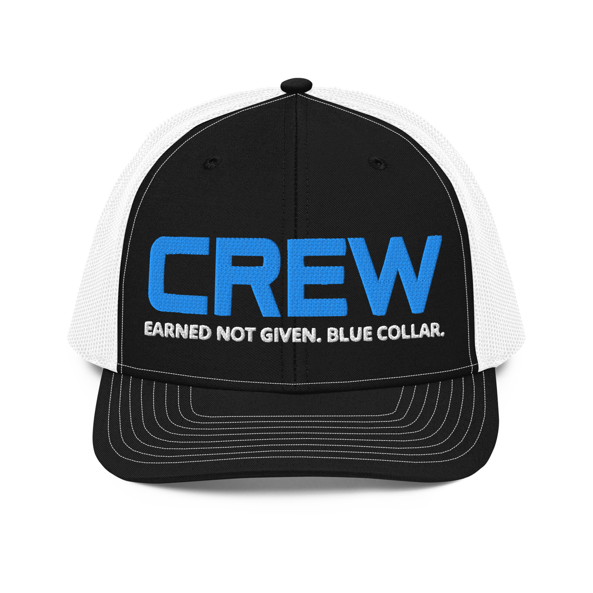 CREW | Earned Not Given. Blue Collar Trucker Hat - Image 5